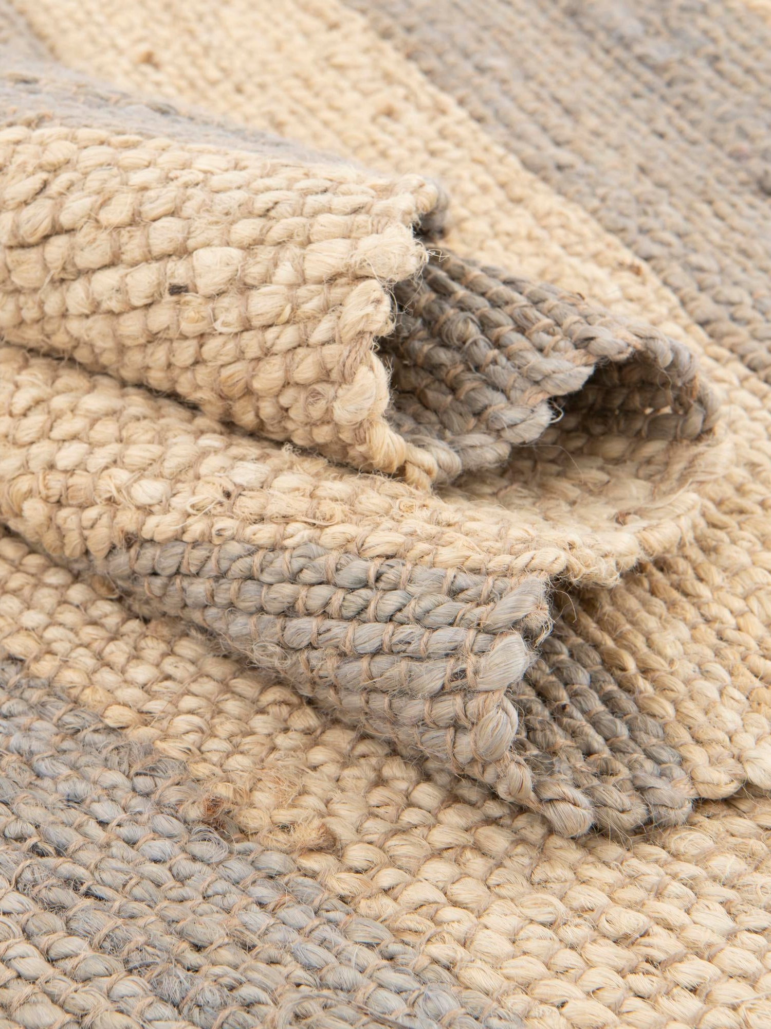 Gray Ivory 9' x 12' Braided Jute Rectangle Area Rug 100% Jute Hand Braided Natural Eco-Friendly Boho Style Carpet for Living Rooms Dining Office Space Dorms for Sale at Rug Engine