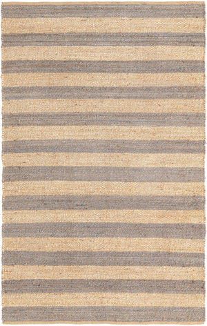 Gray Ivory 5' 1 x 8' Braided Jute Rectangle Rug