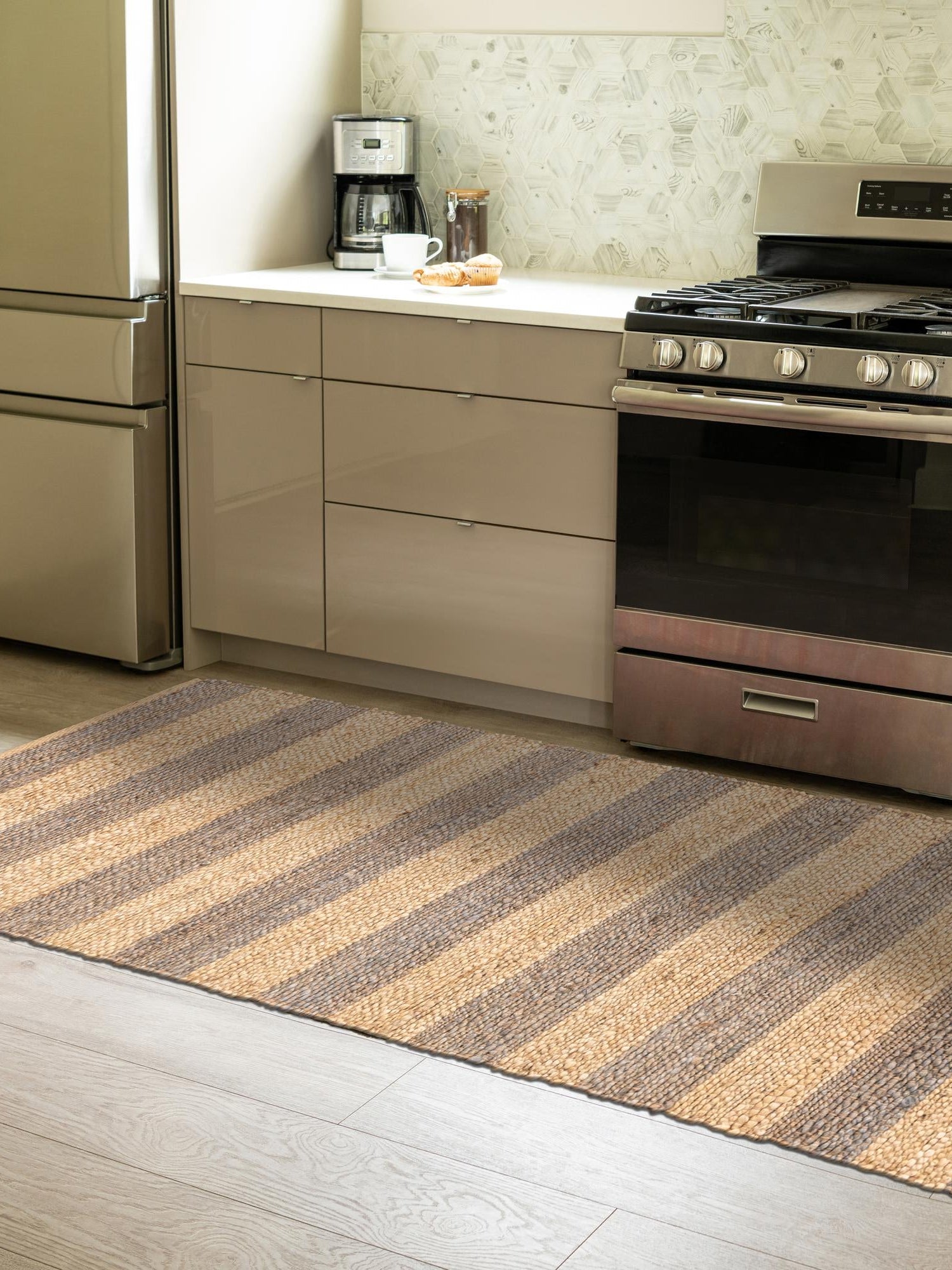 Gray Ivory 2' 7 x 10' Braided Jute Runner Area Rug 100% Jute Hand Braided Natural Eco-Friendly Boho Style Carpet for Living Rooms Dining Office Space Dorms for Sale at Rug Engine