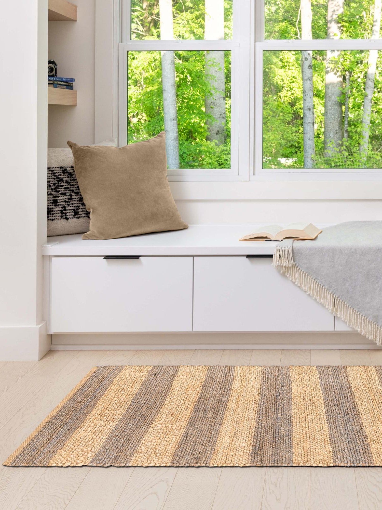 Gray Ivory 2' 2 x 8' Braided Jute Runner Area Rug 100% Jute Hand Braided Natural Eco-Friendly Boho Style Carpet for Living Rooms Dining Office Space Dorms for Sale at Rug Engine