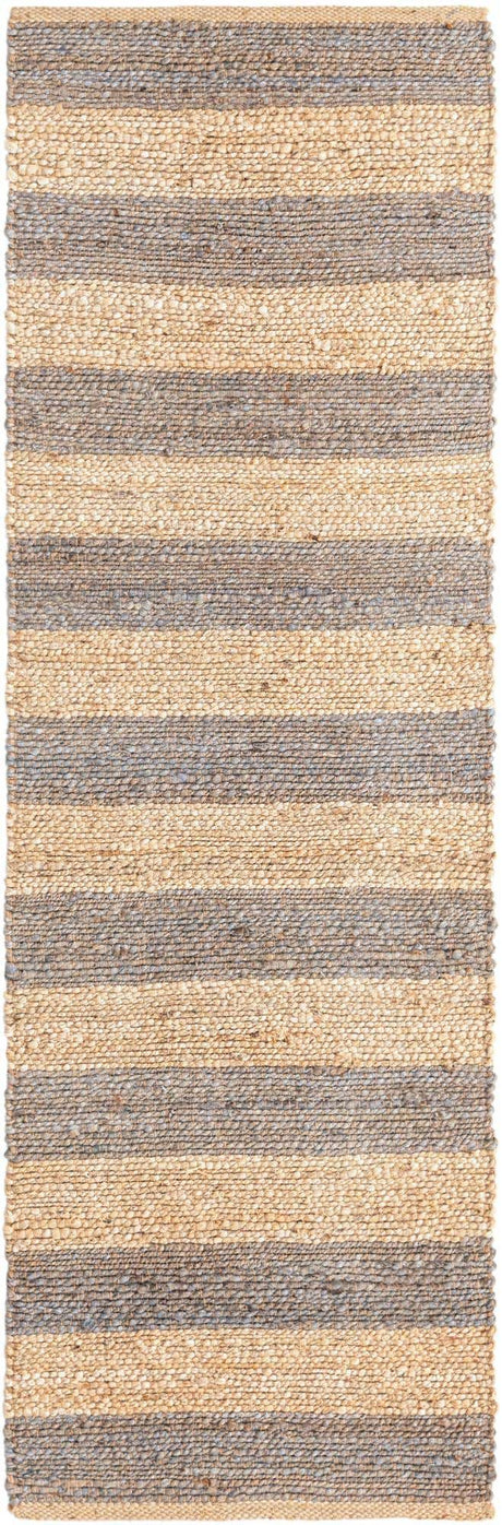 Gray Ivory 2' 2 x 6' 1 Braided Jute Runner Rug