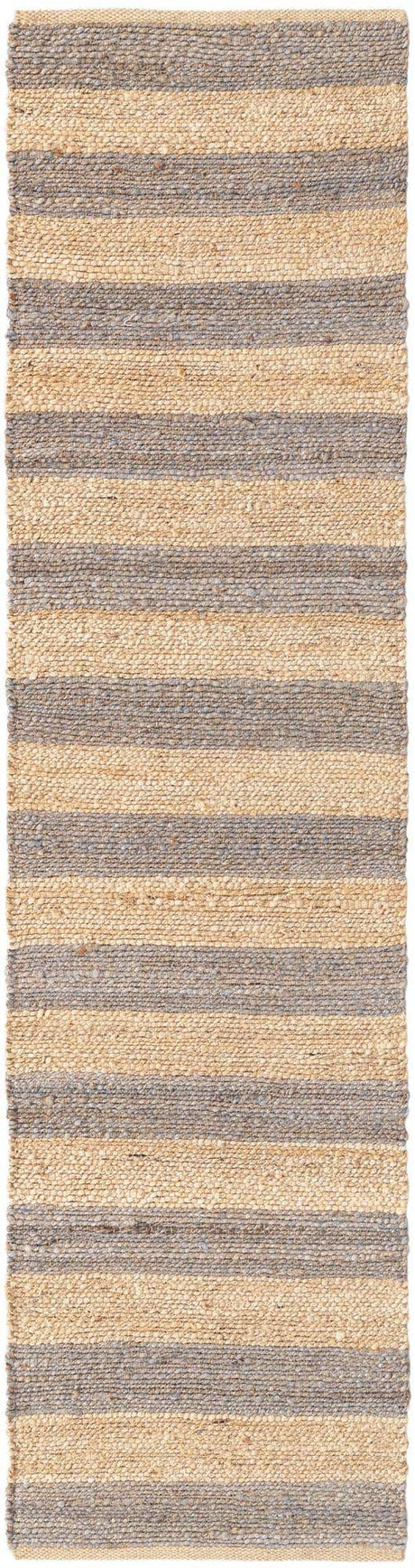 Gray Ivory 2' 2 x 8' Braided Jute Runner Rug