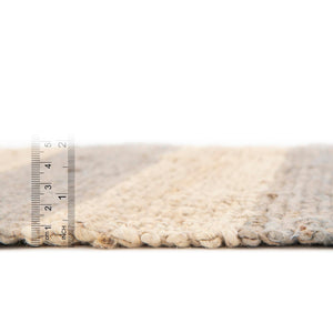 Gray Ivory 8' x 8' Braided Jute Square Rug