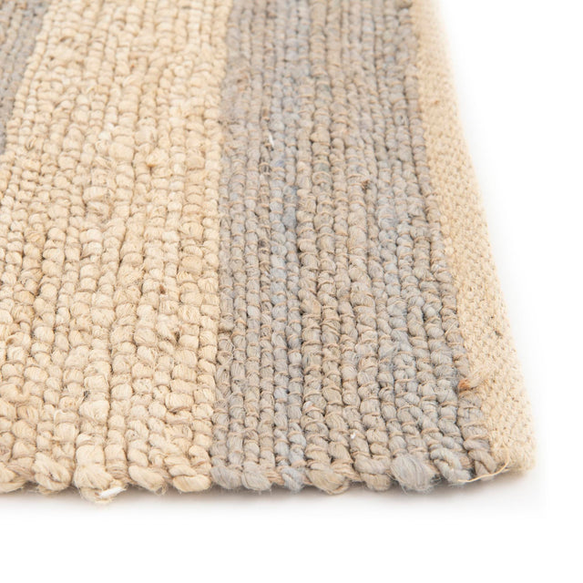 Gray Ivory 8' x 8' Braided Jute Square Rug