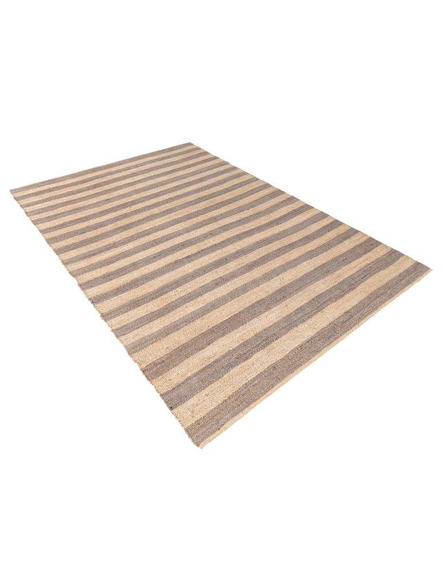 Gray Ivory 9' x 12' Braided Jute Rectangle Rug