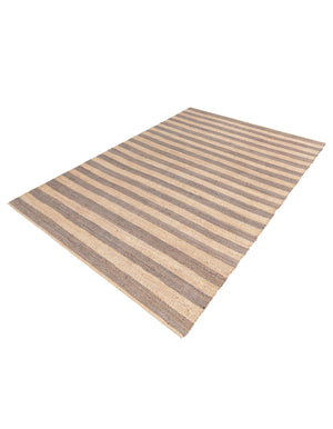 Gray Ivory 9' x 12' Braided Jute Rectangle Rug