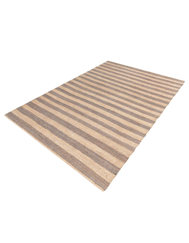 Gray Ivory 9' x 12' Braided Jute Rectangle Rug