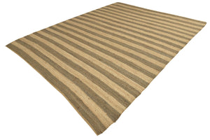 Gray Ivory 9' x 12' Braided Jute Rectangle Rug