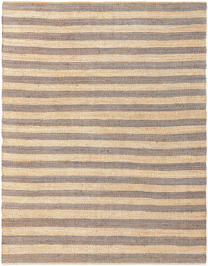 Gray Ivory 9' x 12' Braided Jute Rectangle Rug