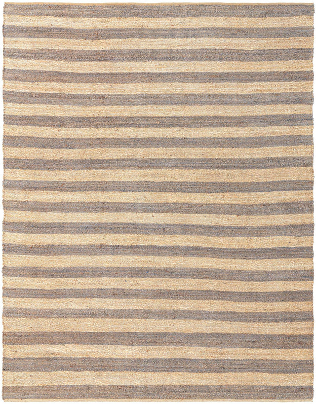 Gray Ivory 9' x 12' Braided Jute Rectangle Rug