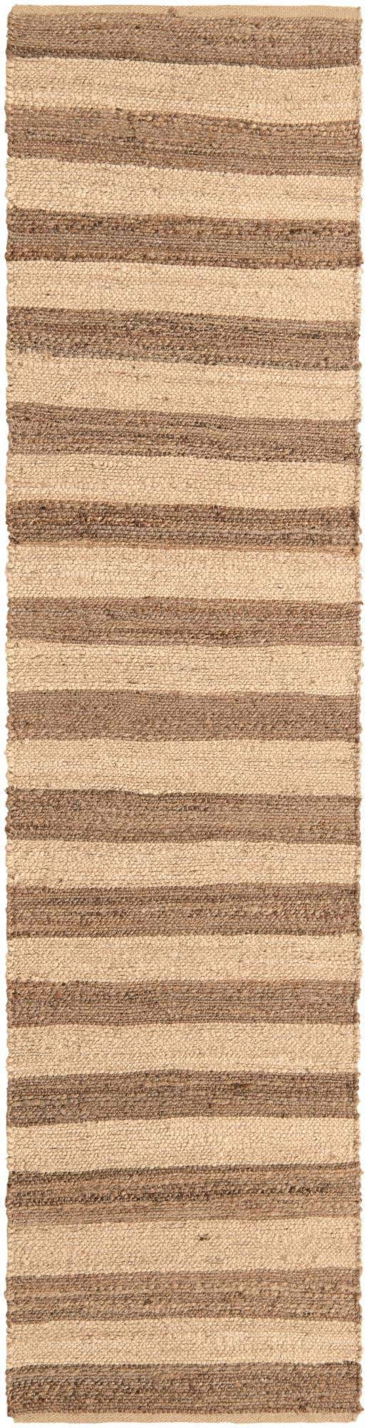 Natural Ivory 3' x 10' Braided Jute Runner Rug