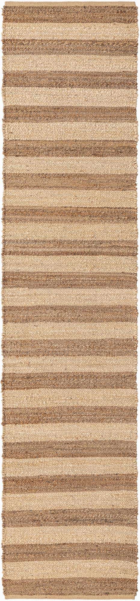 Natural Ivory 3' x 12' Braided Jute Runner Rug