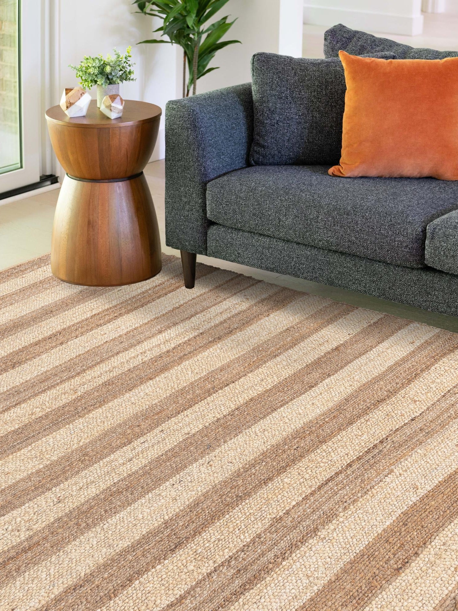 Natural Ivory 10' x 14' 1 Braided Jute Rectangle Area Rug 100% Jute Hand Braided Natural Eco-Friendly Boho Style Carpet for Living Rooms Dining Office Space Dorms for Sale at Rug Engine
