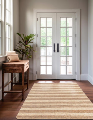 Natural Ivory 6' 1 x 9' Braided Jute Rectangle Rug