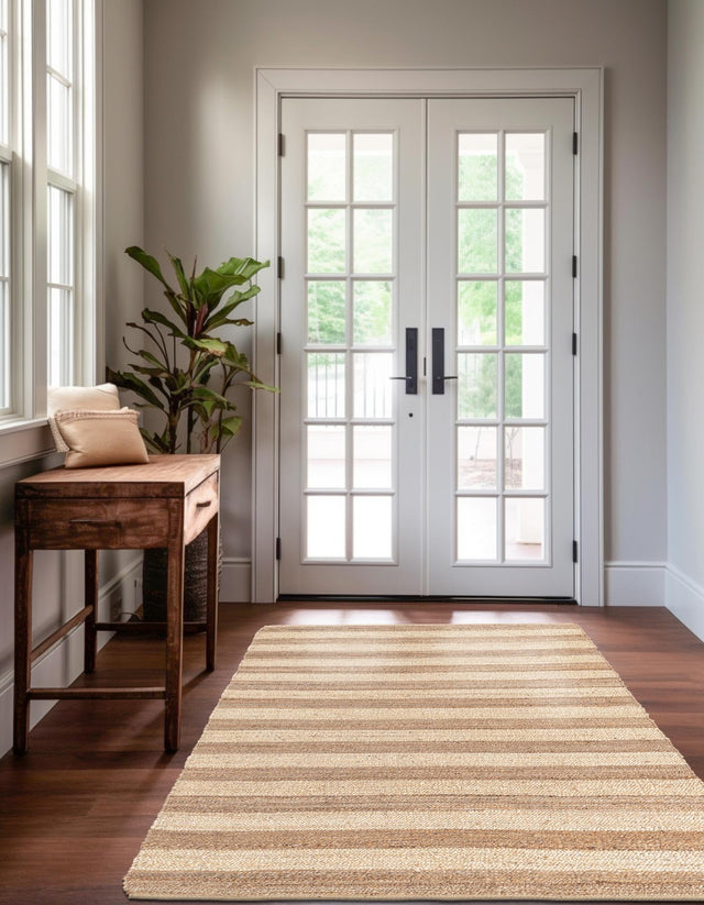 Natural Ivory 6' 1 x 9' Braided Jute Rectangle Rug