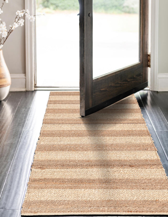 Natural Ivory 2' 2 x 8' Braided Jute Runner Rug