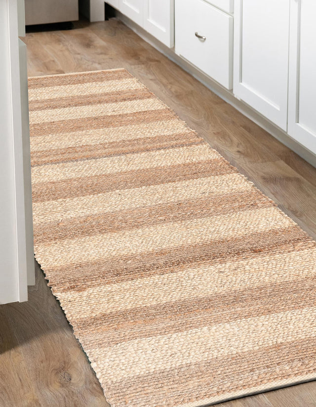 Natural Ivory 2' 2 x 8' Braided Jute Runner Rug