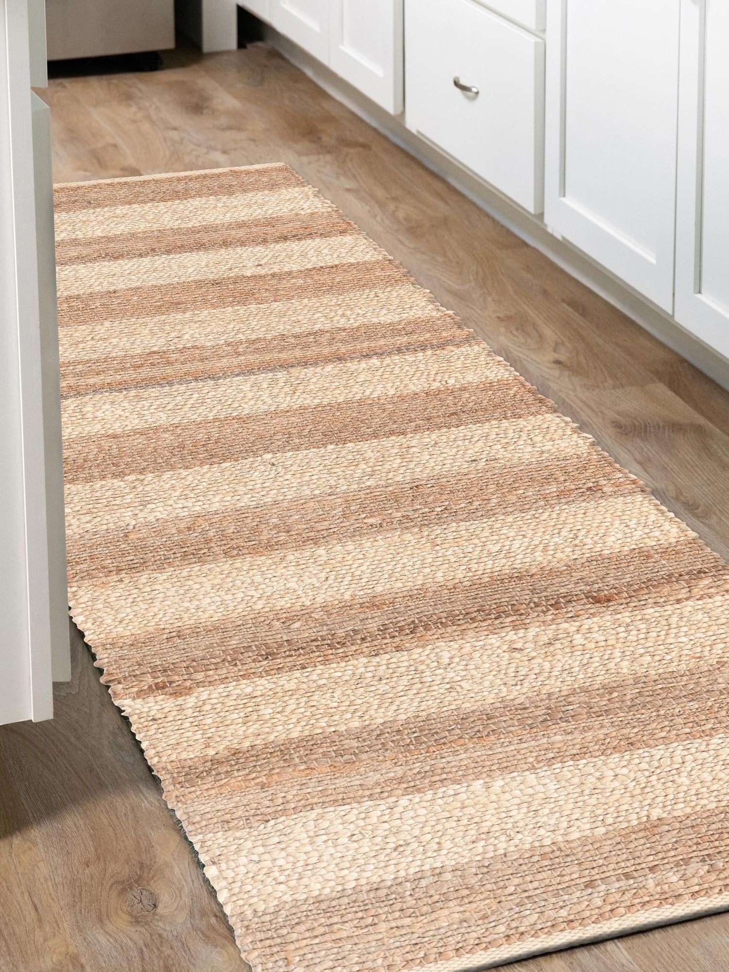Natural Ivory 2' 7 x 10' Braided Jute Runner Area Rug 100% Jute Hand Braided Natural Eco-Friendly Boho Style Carpet for Living Rooms Dining Office Space Dorms for Sale at Rug Engine