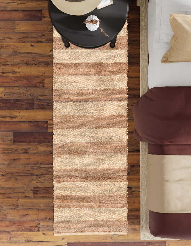 Natural Ivory 2' 2 x 8' Braided Jute Runner Rug