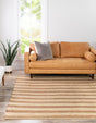 Natural Ivory 8' x 8' Braided Jute Square Rug