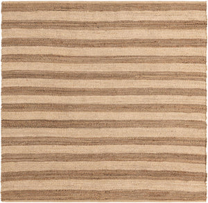 Natural Ivory 8' x 8' Braided Jute Square Rug