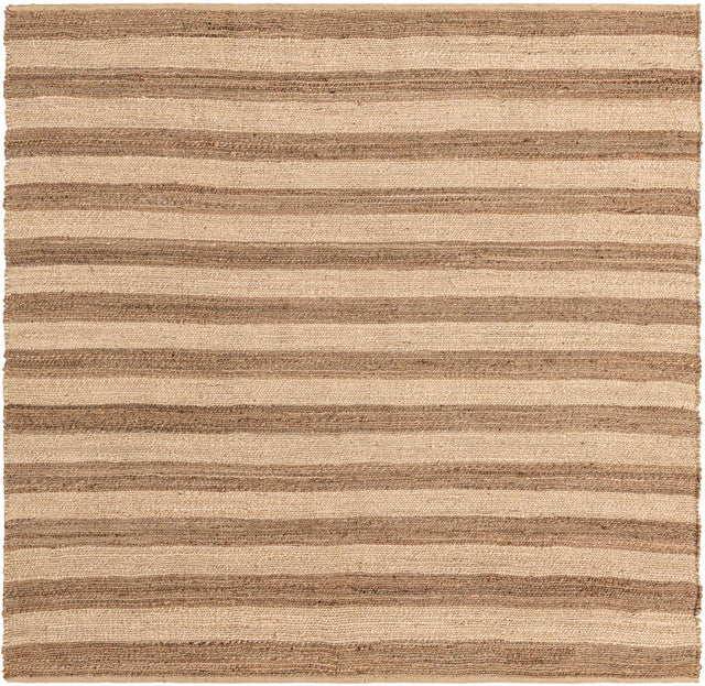 Natural Ivory 8' x 8' Braided Jute Square Rug