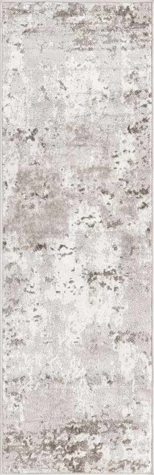 Stone Gray 2' x 5' 3 Eos Runner Area Rug 100% Polypropylene Stain Resistant Carpet With Cotton Backing Marbled Design for Living, Dining Room, Office for Sale at Rug Engine