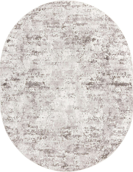 Stone Gray 5' 3 x 8' Eos Oval Area Rug 100% Polypropylene Stain Resistant Carpet With Cotton Backing Marbled Design for Living, Dining Room, Office for Sale at Rug Engine