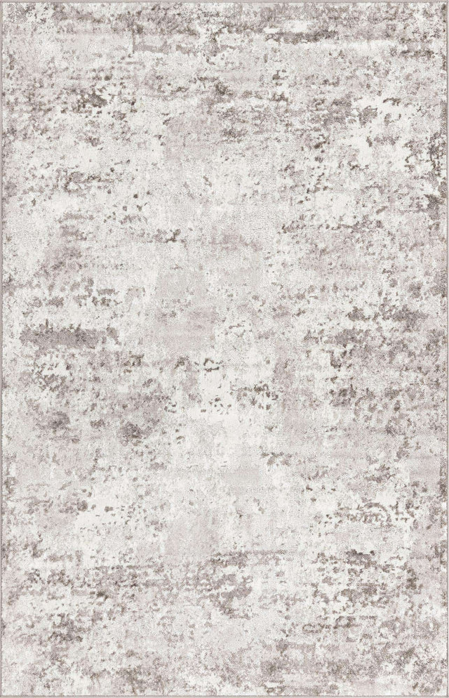 Stone Gray 6' 1 x 9' Eos Rectangle Area Rug 100% Polypropylene Stain Resistant Carpet With Cotton Backing Marbled Design for Living, Dining Room, Office for Sale at Rug Engine
