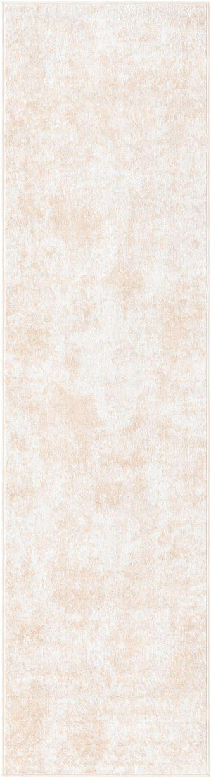 Sand 2' 7 x 10' Eos Runner Area Rug 100% Polypropylene Stain Resistant Carpet With Cotton Backing Marbled Design for Living, Dining Room, Office for Sale at Rug Engine