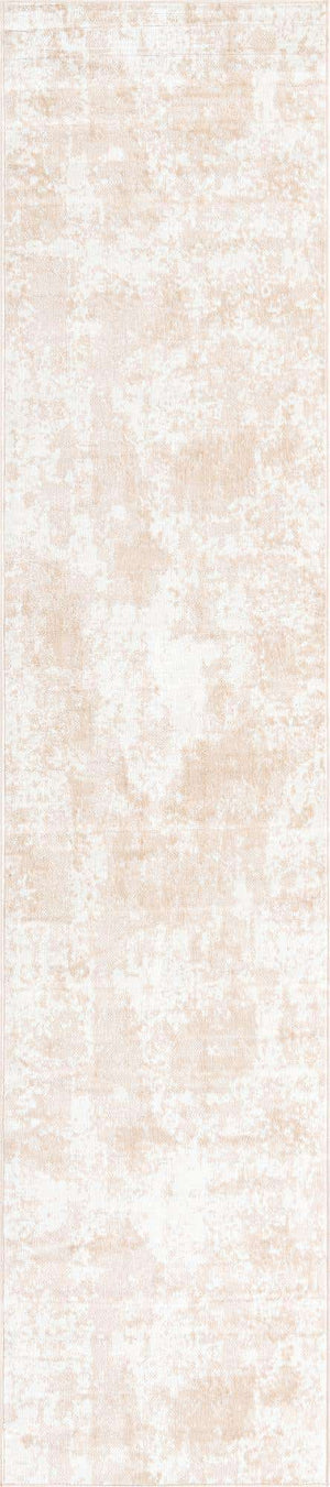 Sand 2' 7 x 14' 1 Eos Runner Area Rug 100% Polypropylene Stain Resistant Carpet With Cotton Backing Marbled Design for Living, Dining Room, Office for Sale at Rug Engine