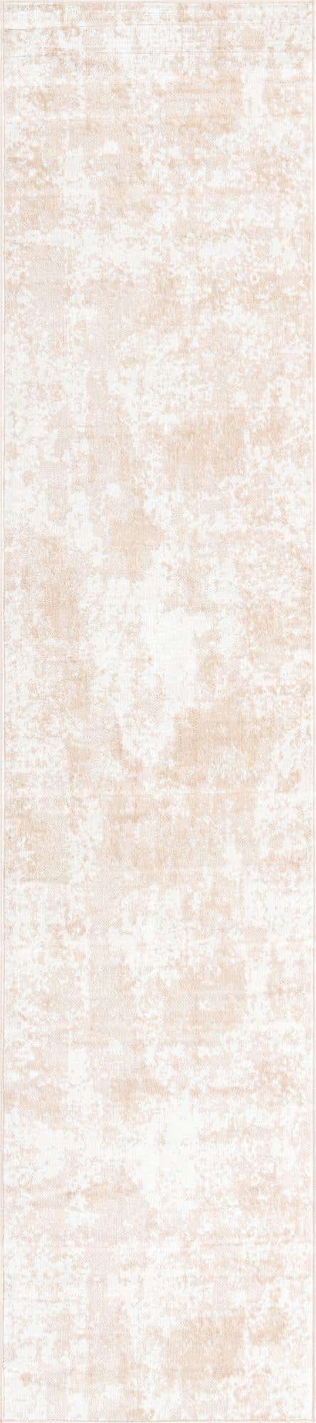 Sand 2' 7 x 14' 1 Eos Runner Area Rug 100% Polypropylene Stain Resistant Carpet With Cotton Backing Marbled Design for Living, Dining Room, Office for Sale at Rug Engine