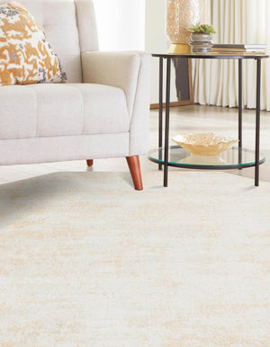 Sand 7' 1 x 7' 1 Eos Octagon Area Rug 100% Polypropylene Stain Resistant Carpet With Cotton Backing Marbled Design for Living, Dining Room, Office for Sale at Rug Engine