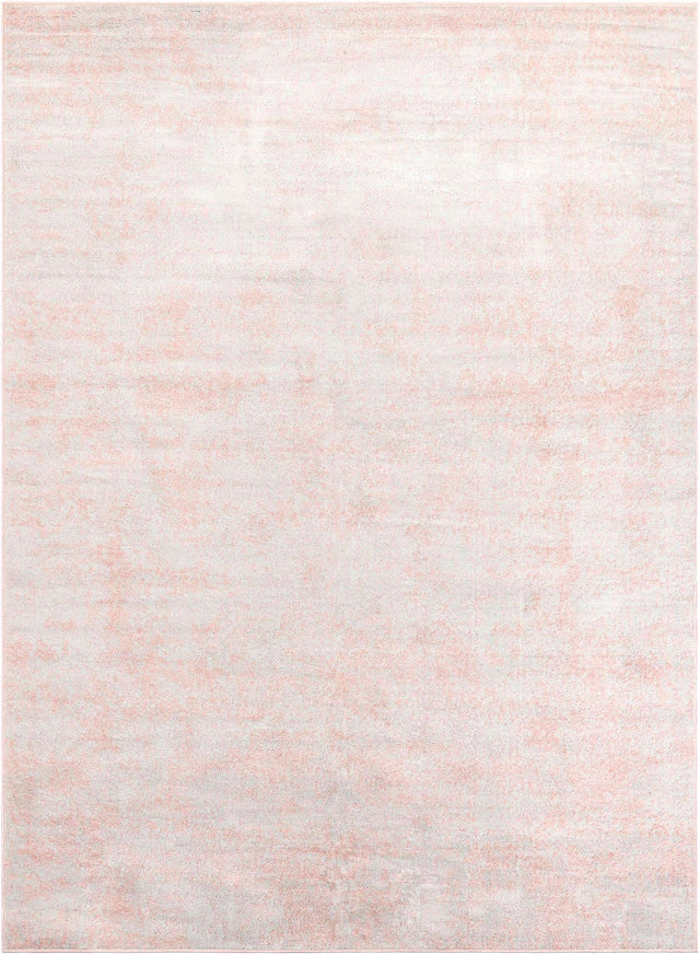 Carnation Pink 7' 10 x 11' Eos Rectangle Area Rug 100% Polypropylene Stain Resistant Carpet With Cotton Backing Marbled Design for Living, Dining Room, Office for Sale at Rug Engine
