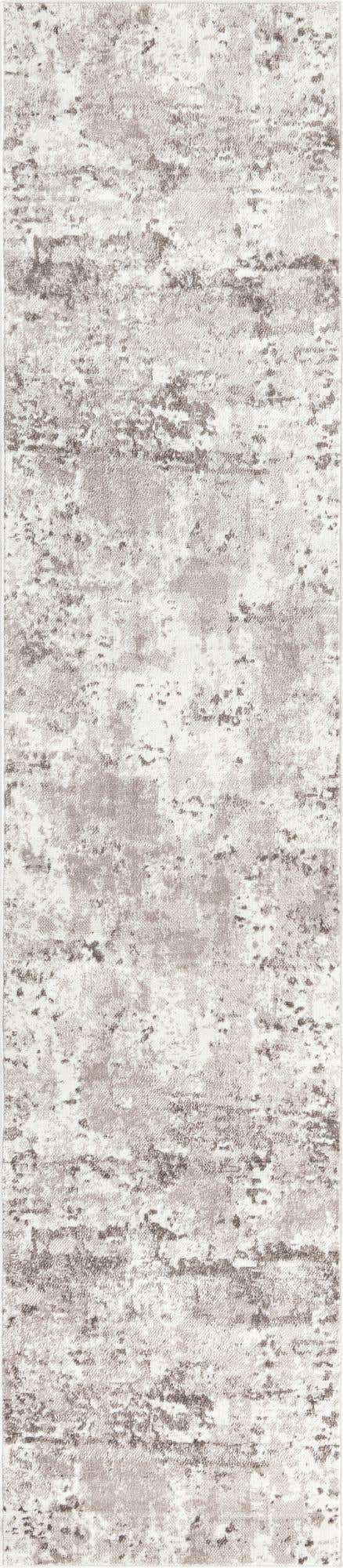 Stone Gray 2' 7 x 13' 1 Eos Runner Area Rug 100% Polypropylene Stain Resistant Carpet With Cotton Backing Marbled Design for Living, Dining Room, Office for Sale at Rug Engine