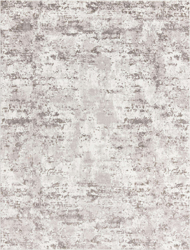 Stone Gray 7' 1 x 10' Eos Rectangle Area Rug 100% Polypropylene Stain Resistant Carpet With Cotton Backing Marbled Design for Living, Dining Room, Office for Sale at Rug Engine