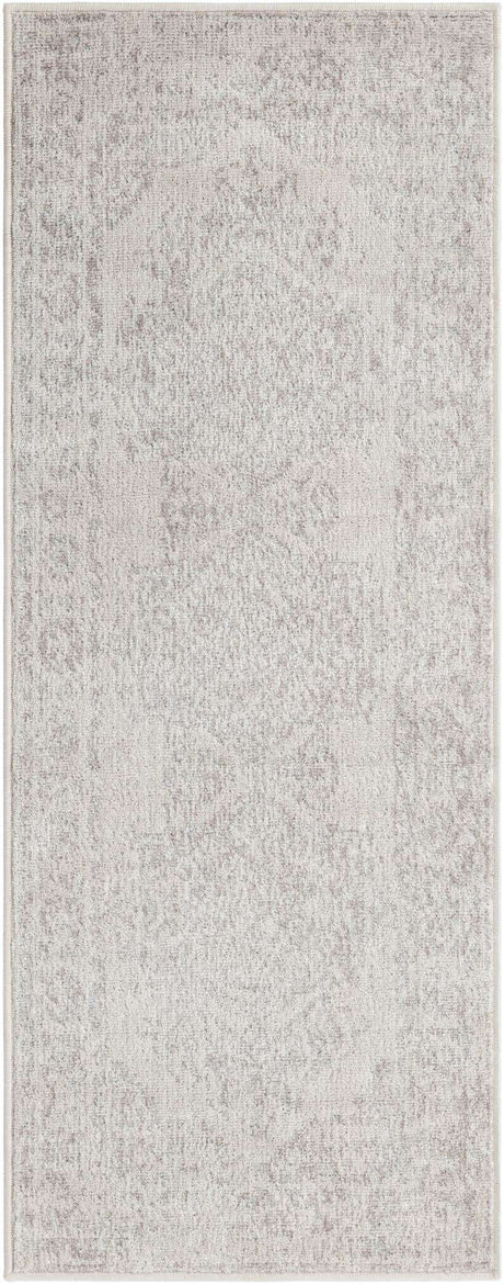 Ivory 2' x 5' 3 Oxford Runner Area Rug