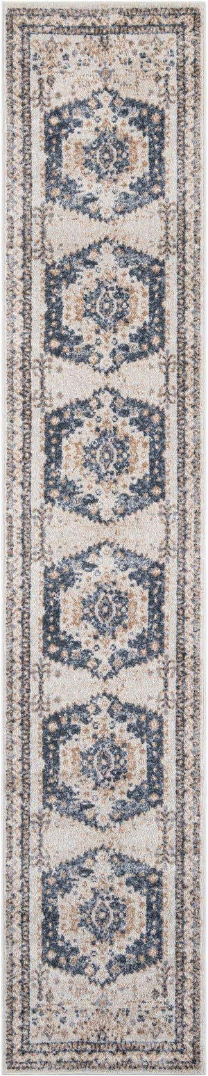 Cream 2' 7 x 14' 1 Oxford Runner Area Rug