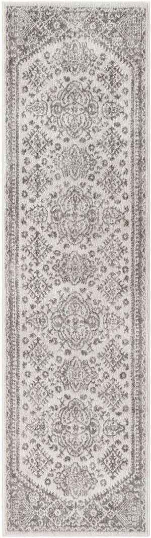 Cream 2' 7 x 10' Oxford Runner Area Rug