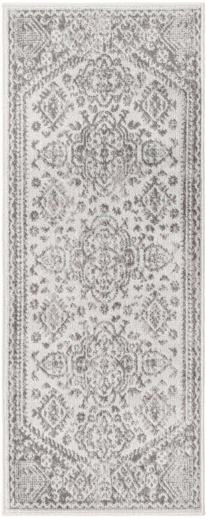 Cream 2' x 5' 3 Oxford Runner Area Rug