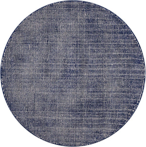 Blueberry 5' 3 x 5' 3 Jill Zarin English Manor Round Area Rug 100% Premium Natural Wool Handwoven Carpet for Living Rooms, Office Space, Bedrooms, Dorms for Sale at Rug Engine