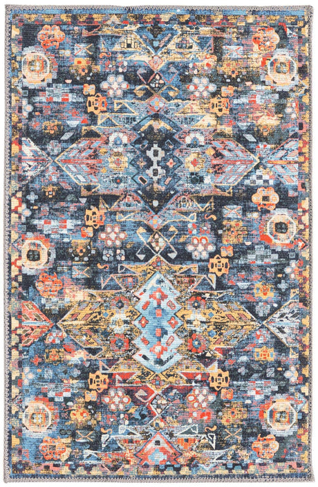 Washable Multicolor 2' x 3' Timeless Rectangle Area Rug Easy to Clean Stain Resistant & Durable Traditional Classic Vintage Design Carpet for Sale at Rug Engine