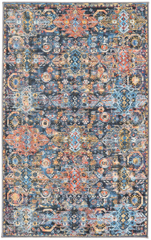 Washable Multicolor 3' 6 x 5' 6 Timeless Rectangle Area Rug Easy to Clean Stain Resistant & Durable Traditional Classic Vintage Design Carpet for Sale at Rug Engine