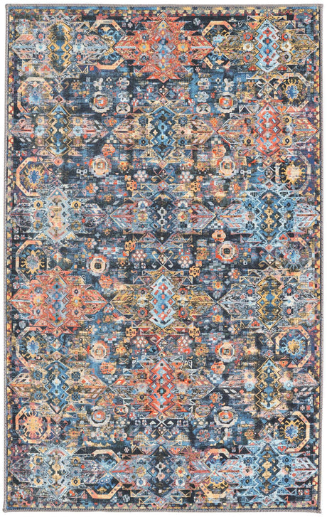 Washable Multicolor 3' 6 x 5' 6 Timeless Rectangle Area Rug Easy to Clean Stain Resistant & Durable Traditional Classic Vintage Design Carpet for Sale at Rug Engine