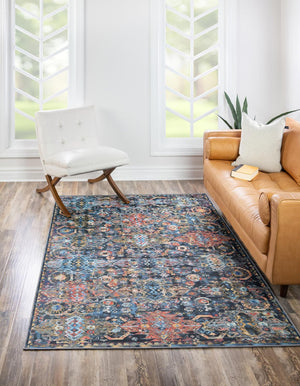 Washable Multicolor 8' 4 x 12' Timeless Rectangle Area Rug Easy to Clean Stain Resistant & Durable Traditional Classic Vintage Design Carpet for Sale at Rug Engine