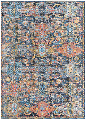 Washable Multicolor 7' 7 x 10' 6 Timeless Rectangle Area Rug Easy to Clean Stain Resistant & Durable Traditional Classic Vintage Design Carpet for Sale at Rug Engine