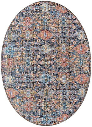 Washable Multicolor 7' 7 x 10' 6 Timeless Oval Area Rug Easy to Clean Stain Resistant & Durable Traditional Classic Vintage Design Carpet for Sale at Rug Engine