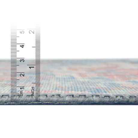 Washable Blue 5' x 8' Timeless Rectangle Area Rug Easy to Clean Stain Resistant & Durable Traditional Classic Vintage Design Carpet for Sale at Rug Engine