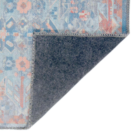 Washable Blue 5' x 8' Timeless Rectangle Area Rug Easy to Clean Stain Resistant & Durable Traditional Classic Vintage Design Carpet for Sale at Rug Engine