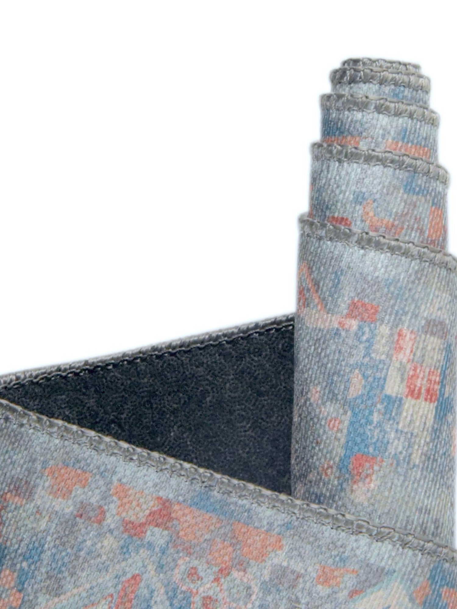 Washable Blue 5' x 8' Timeless Rectangle Area Rug Easy to Clean Stain Resistant & Durable Traditional Classic Vintage Design Carpet for Sale at Rug Engine